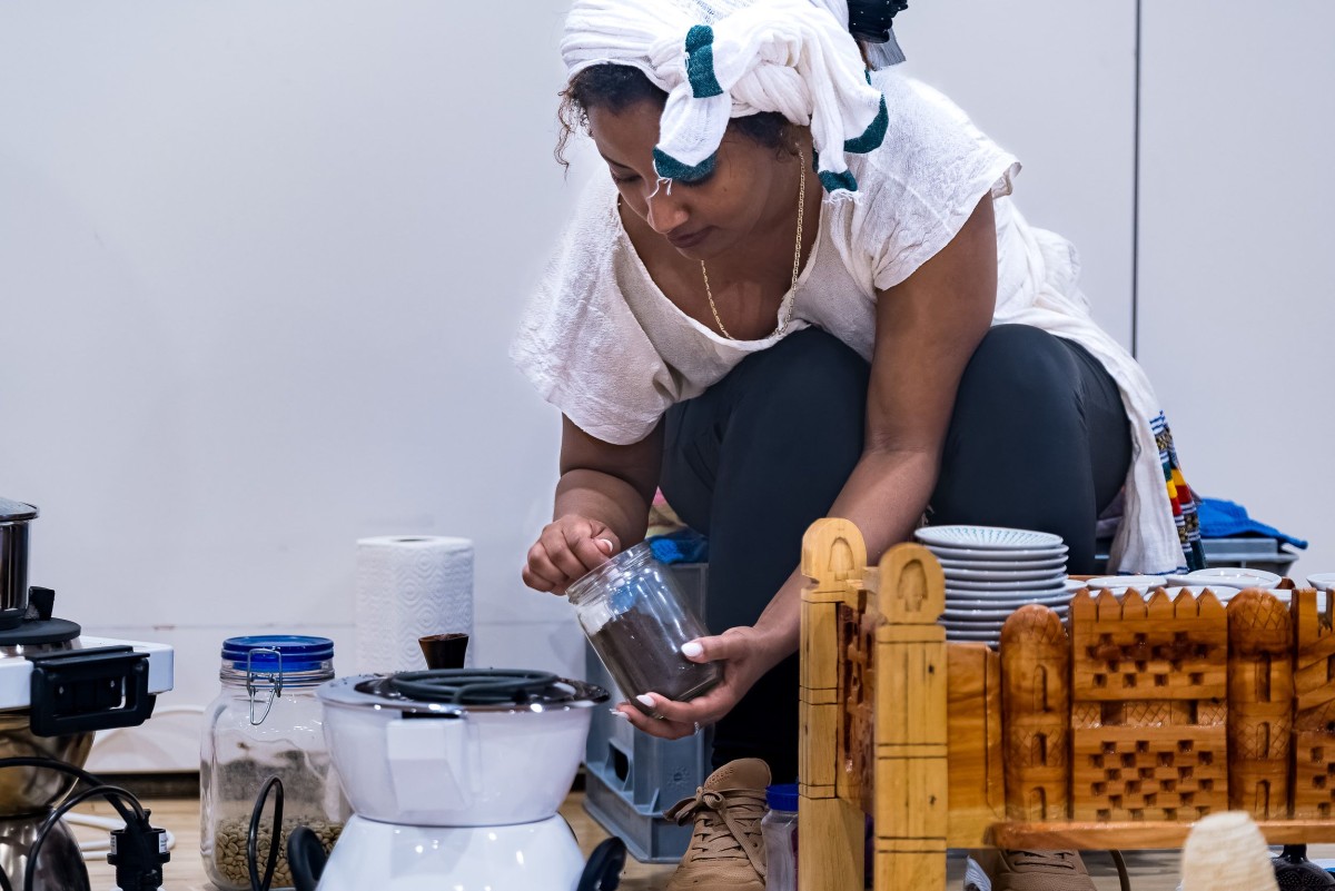 Äthiopische Kaffeezeremonie